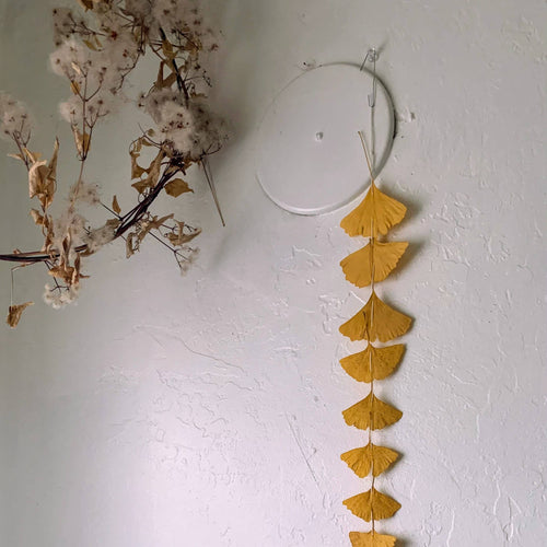 Autumn Dried Leaf Dangles