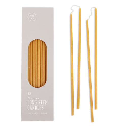 Beeswax Long Stem Candles
