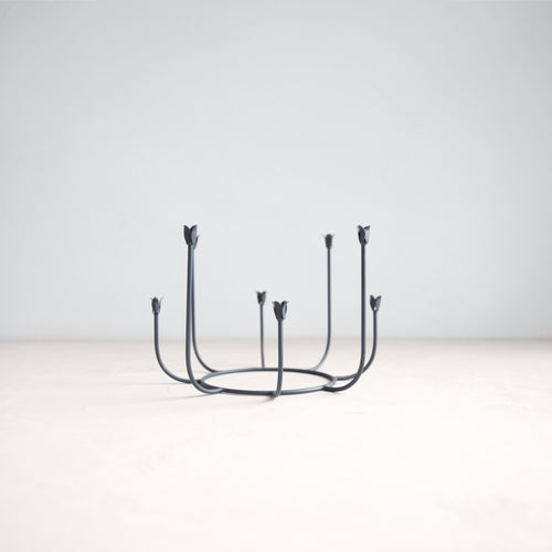Beacon Long Stem Candelabra, Smoke 