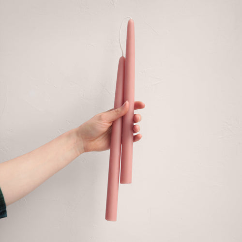 The Floral Society Beeswax 12 Inch Hand-dipped Taper Candle