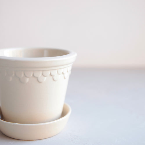 Københavner Glazed Pot & Saucer