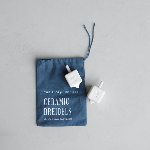 Ceramic Dreidel Set