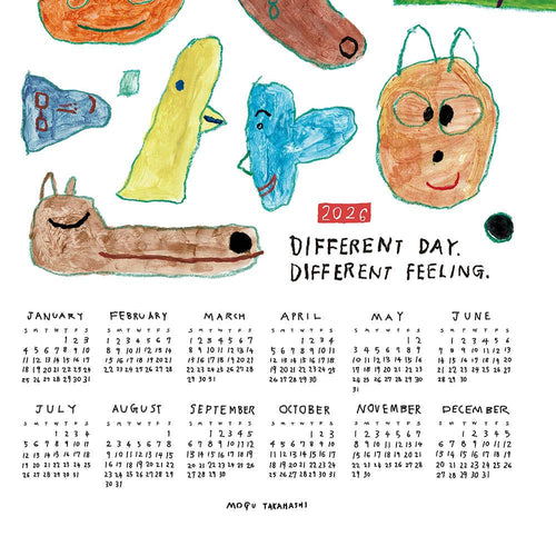 Different Day, Different Feeling Calendar Tea Towel