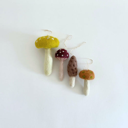 Felt Mushroom Ornaments 