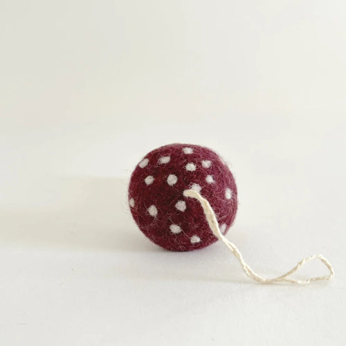 Felt Mushroom Ornaments 