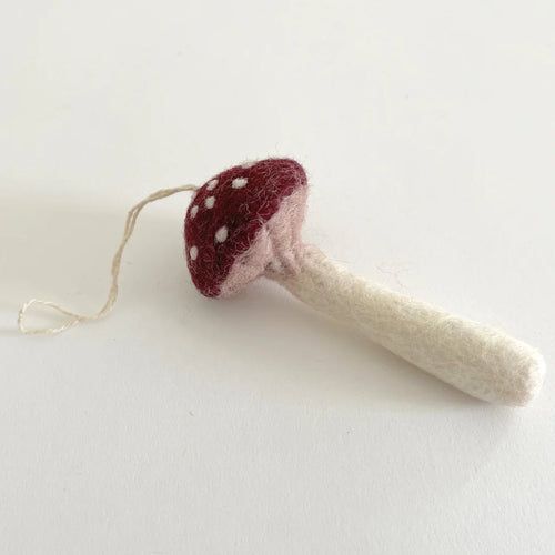 Felt Mushroom Ornaments 