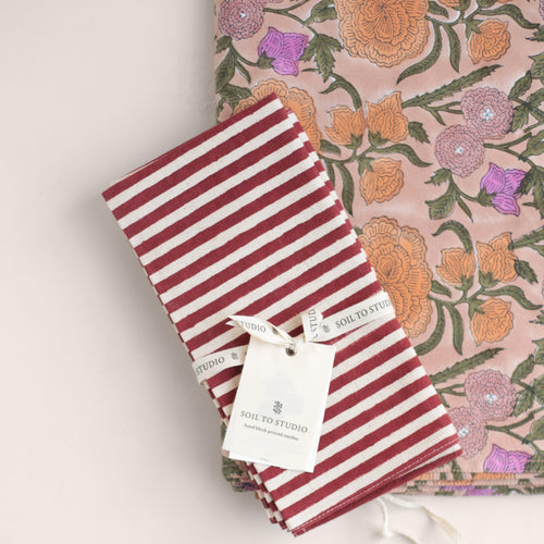 No. 1 Hand Block-Printed Tablecloth