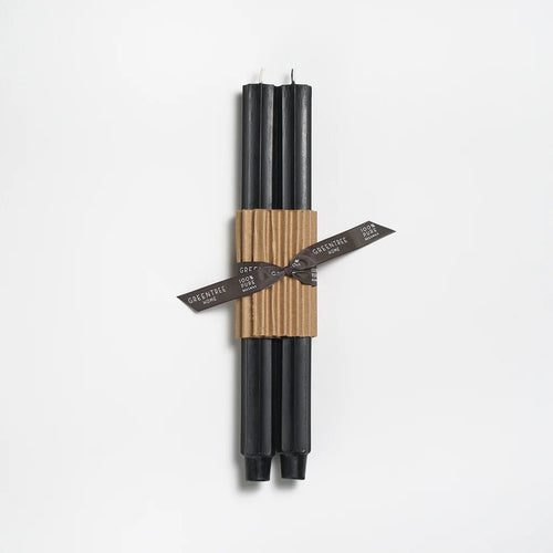 12" Beeswax Fluted Tapers