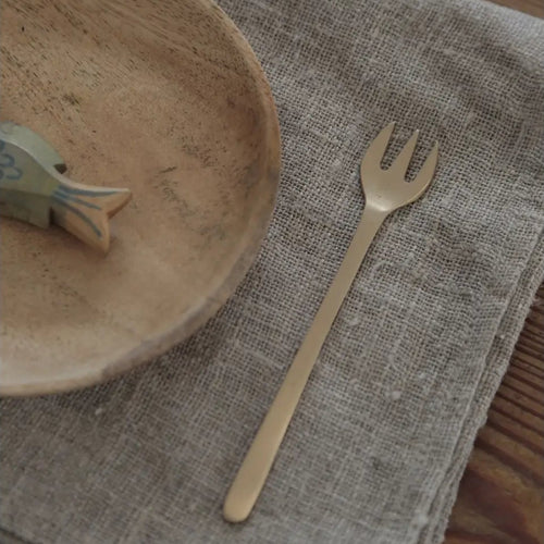 Fog Linen Brass Flatware