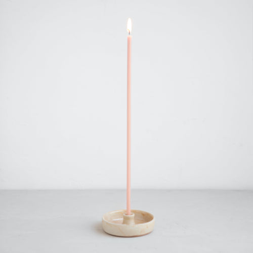 HandmadeCeramicLongStemCandleholder_Oat