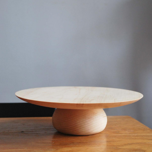 HandmadeWoodenCakeStandShort