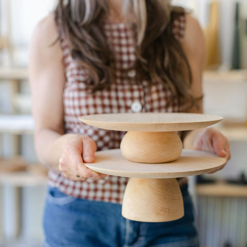 Handmade Wooden Cake Stand_Elise McLaughlin
