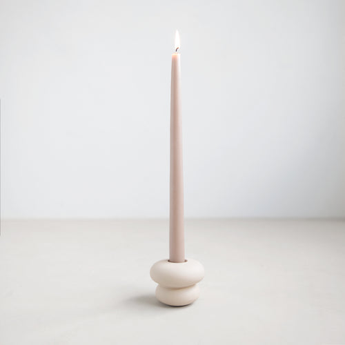 Petite Ceramic Taper Holder, Sand