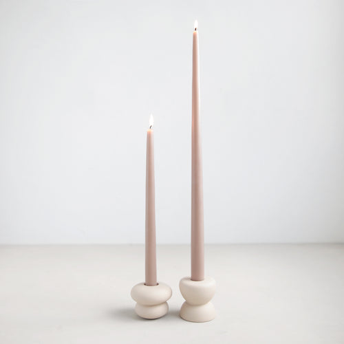 Petite Ceramic Taper Holder, Sand