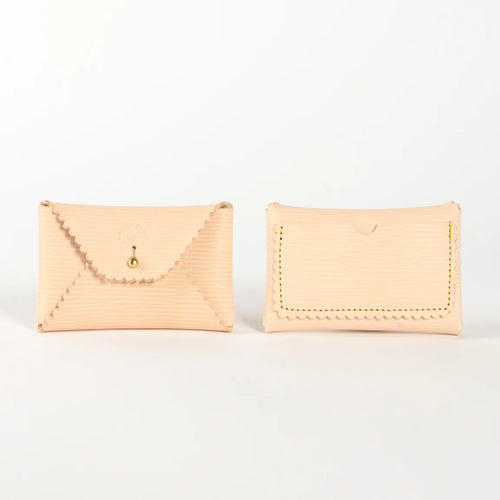 Scallop Leather Wallet