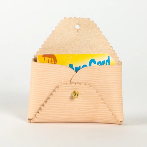 Scallop Leather Wallet