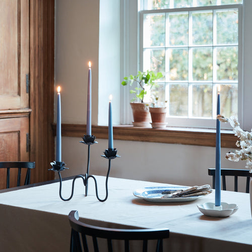 The Floral Society Wrought Iron Rana Candelabra