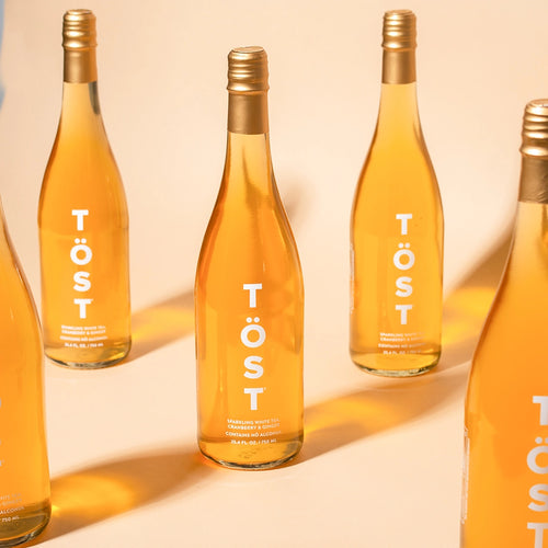 Bottles of Töst wine. Non Alcholic refresher