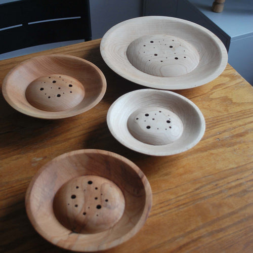 handmade wooden ikebana vases