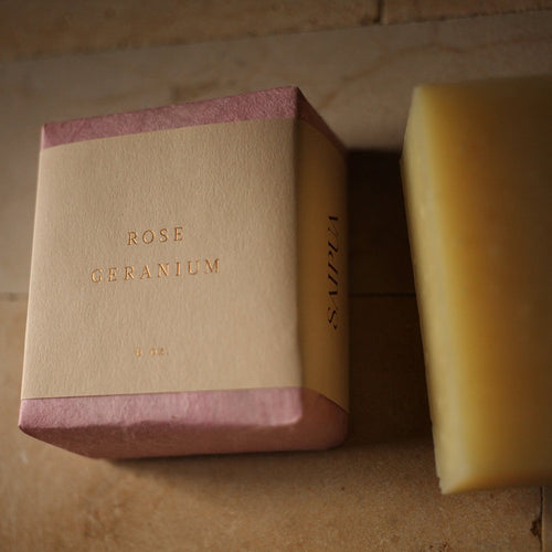 saipua handcrafted soap rose geranium